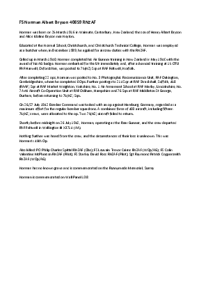 A preview of a PDF biography for Bryson, Norman Albert